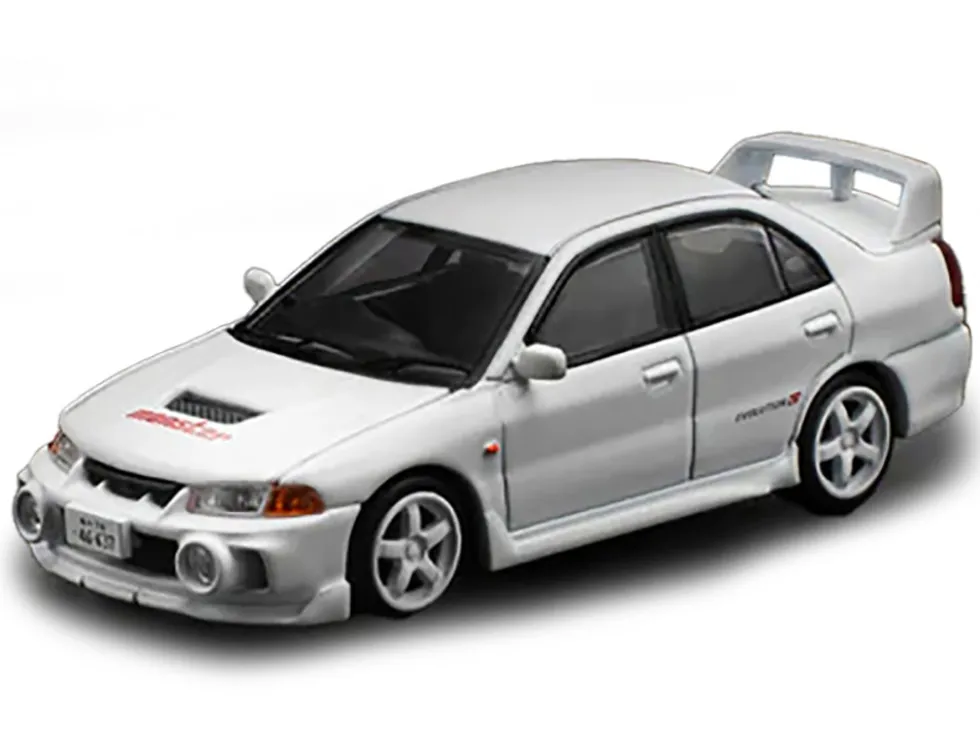 Mitsubishi Lancer Evolution IV RHD (Right Hand Drive) White "Indonesia Diecast Expo 2024 Exclusive" 1/64 Diecast Model Car by Pop Race