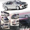 Mitsubishi Lancer Evolution III Silver with Carbon Hood 1/64 Diecast Model Car Inno Models IN64-EVO3-SIL