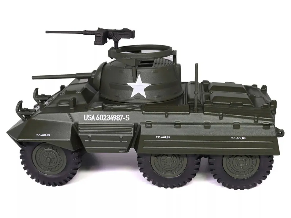 M8 Light Armored Car Olive Drab "United States Army" 1/43 Diecast Model by Militaria Die Cast