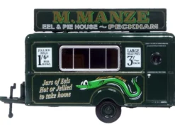 Mobile Food Trailer M. Manze Eel and Pie House - Peckham 1/87 HO Scale Diecast Model Oxford Diecast 87TR018