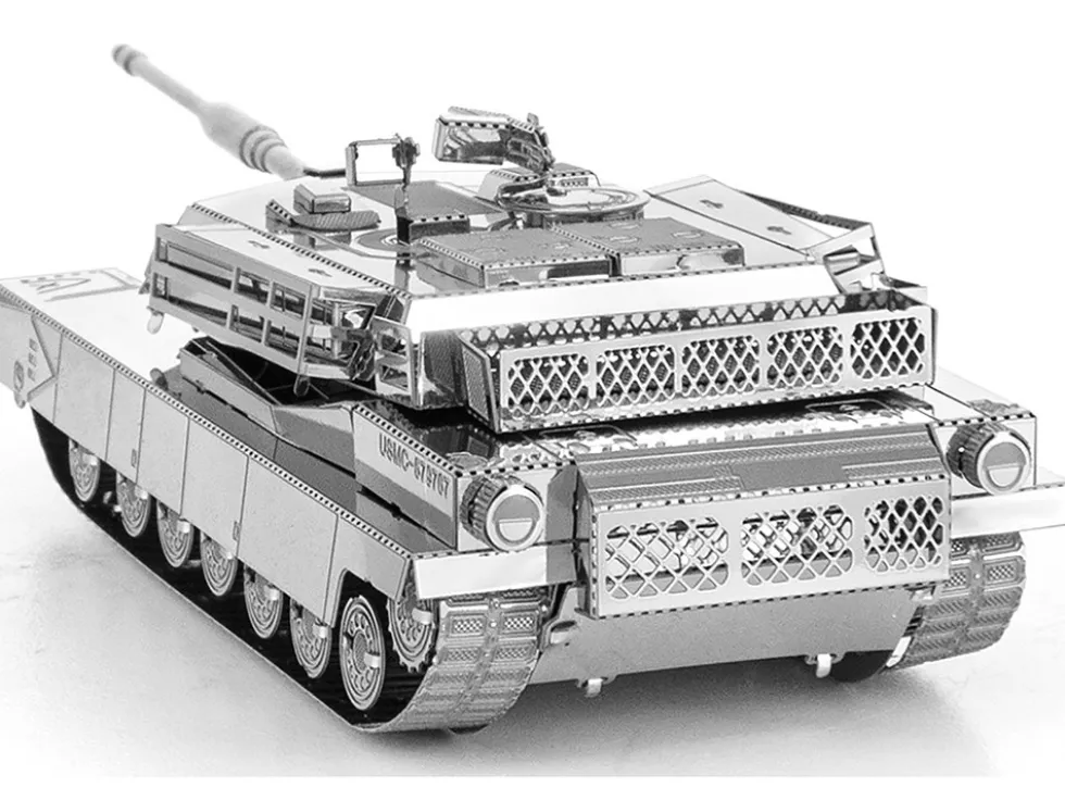Model Kit American M1 Abrams Tank (Moderate Difficulty) Steel Model by Metal Earth