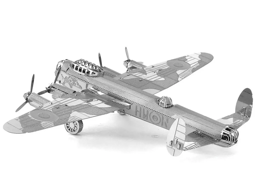 Model Kit Avro Lancaster Bomber Aircraft "Royal Air Force" (Moderate Difficulty) Steel Model by Metal Earth