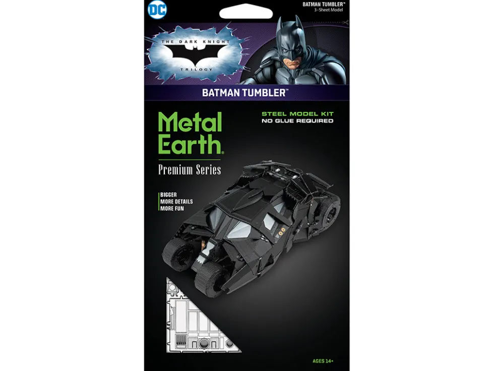 Model Kit Batman Tumbler "The Dark Knight Trilogy" (2005-2012) Movies (Challenging Difficulty) Steel Model by Metal Earth