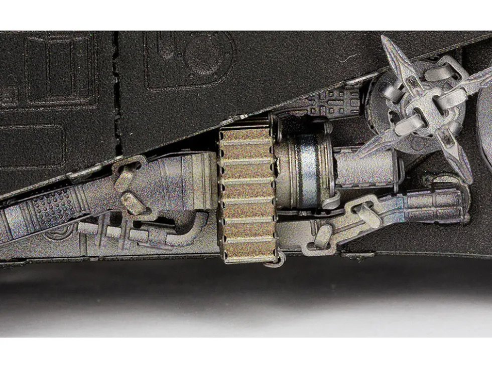 Model Kit 1989 Batmobile Black "Batman" (1989) Movie (Challenging Difficulty) Steel Model by Metal Earth