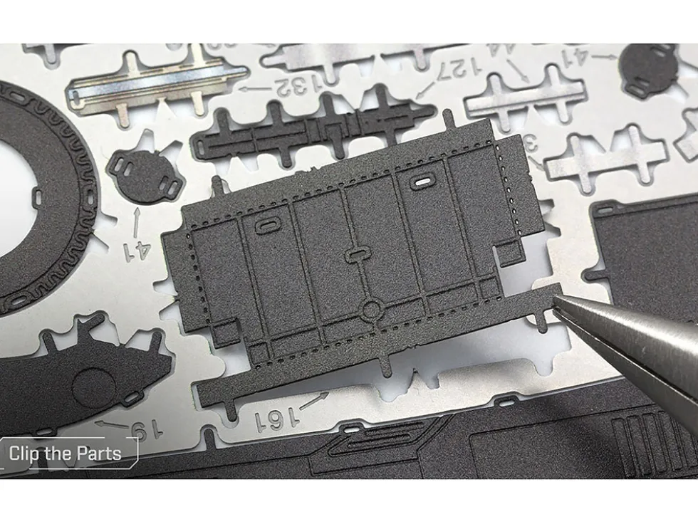 Model Kit 1989 Batmobile Black "Batman" (1989) Movie (Challenging Difficulty) Steel Model by Metal Earth