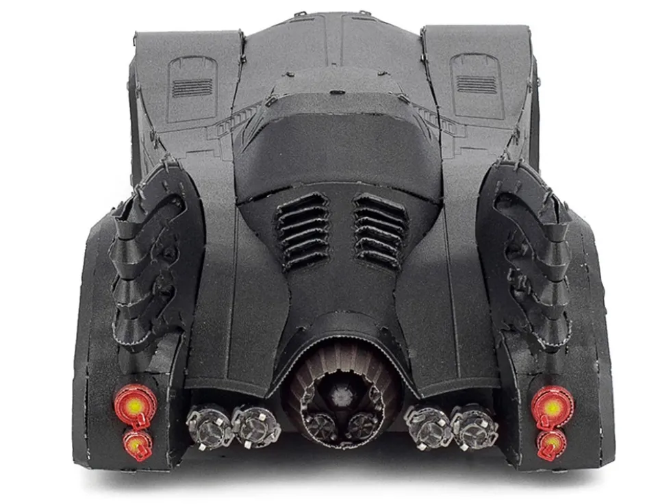 Model Kit 1989 Batmobile Black "Batman" (1989) Movie (Challenging Difficulty) Steel Model by Metal Earth