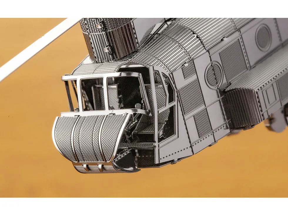 Model Kit Boeing CH-47 Chinook Transport Helicopter (Moderate Difficulty) Steel Model by Metal Earth