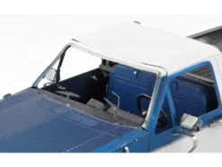 Model Kit 1982 Ford F-150 Pickup Truck Blue and White (Moderate Difficulty) Steel Model by Metal Earth