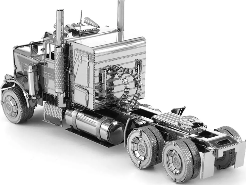 Model Kit Freightliner FLC Long Nose Truck (Challenging Difficulty) Steel Model by Metal Earth