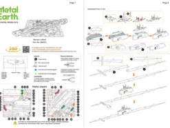 Model Kit German U-Boat Type XXI Submarine (Challenging Difficulty) Steel Model by Metal Earth