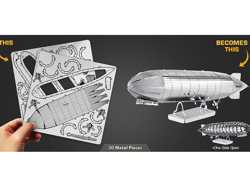 Model Kit Graf Zeppelin Airship (Moderate Difficulty) Steel Model by Metal Earth