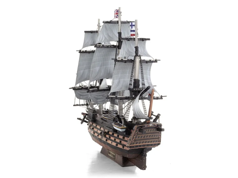 Model Kit HMS Victory British Navy Ship (Challenging Difficulty) Steel Model by Metal Earth