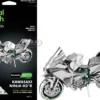 Model Kit Kawasaki Ninja H2R Motorcycle (Expert Difficulty) Steel Model by Metal Earth