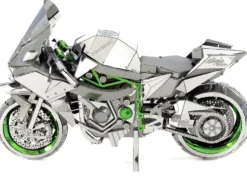 Model Kit Kawasaki Ninja H2R Motorcycle (Expert Difficulty) Steel Model by Metal Earth