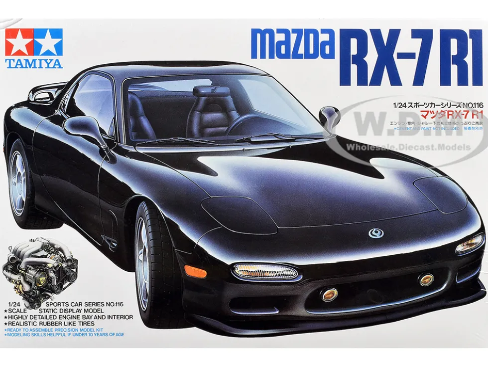 Model Kit Mazda RX-7 R1 1/24 Scale Model by Tamiya
