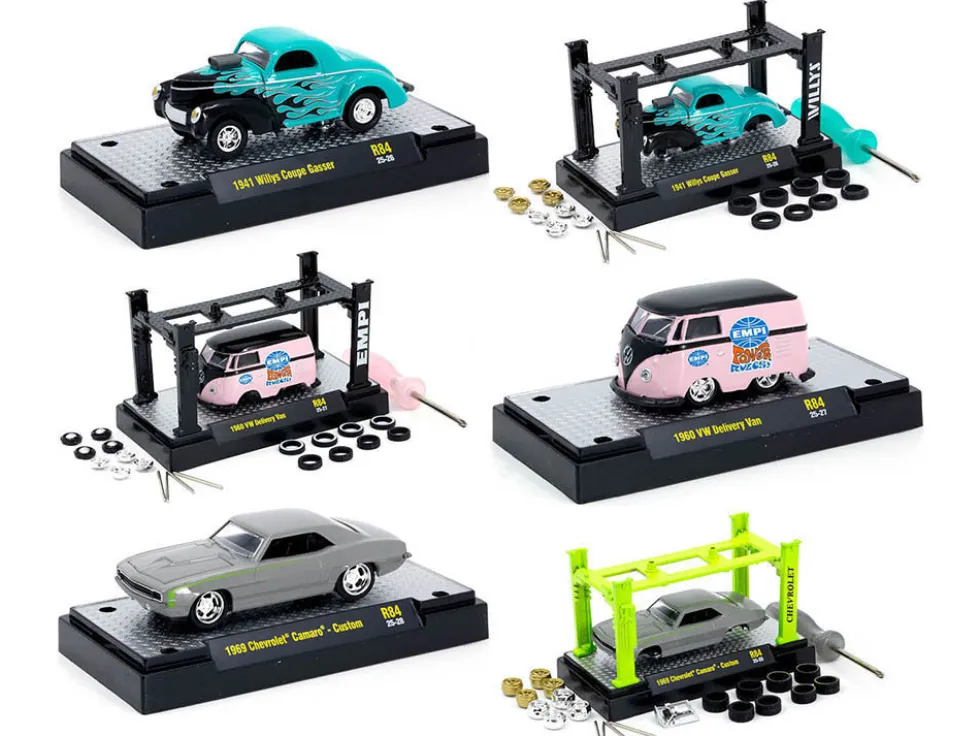 Model Kit 3 piece Car Set Release 84 Limited Edition to 6000 pieces Worldwide 1/64 Diecast Model Cars by M2 Machines