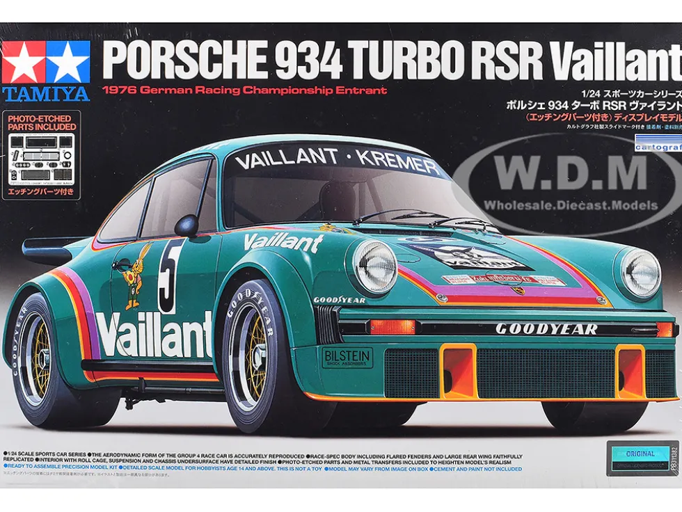 Model Kit Porsche 934 Turbo RSR "Vaillant-Kremer" 1/24 Scale Model by Tamiya