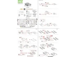 Model Kit Soviet T-34 Tank (Moderate Difficulty) Steel Model by Metal Earth