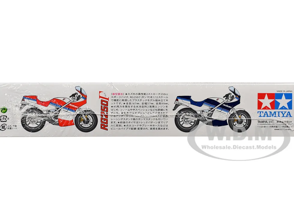 Model Kit Suzuki RG250 with Full Options Motorcycle 1/12 Scale Model by Tamiya