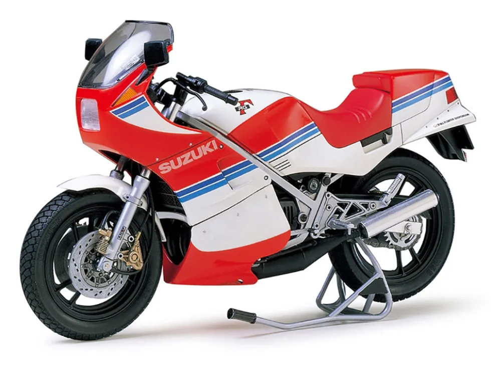 Model Kit Suzuki RG250 with Full Options Motorcycle 1/12 Scale Model by Tamiya
