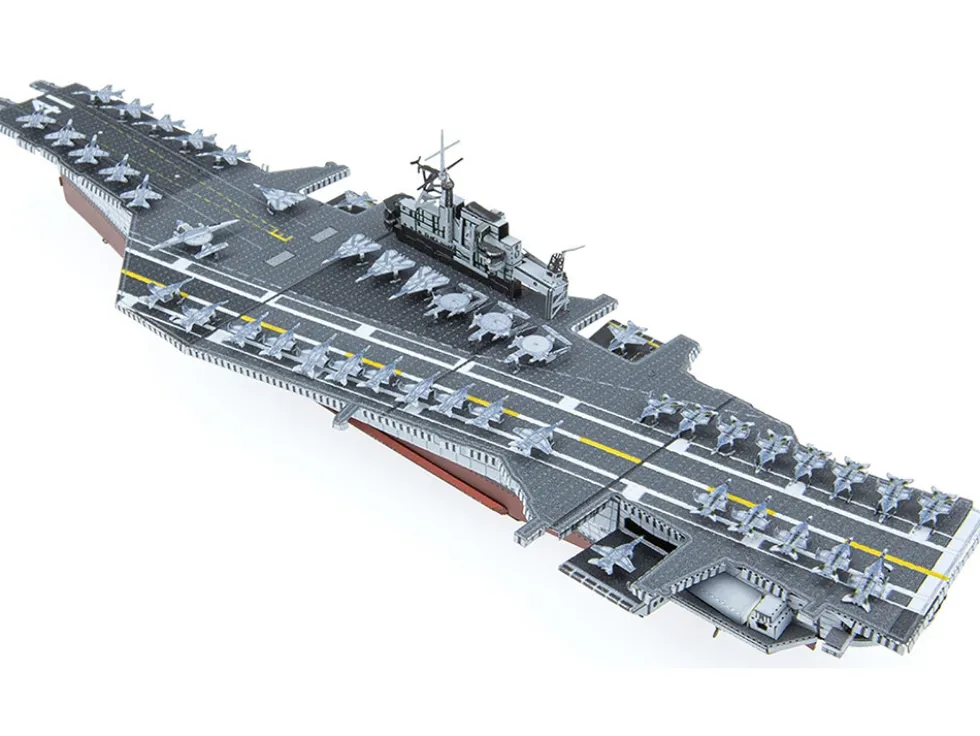 Model Kit USS Midway (CV-41) Aircraft Carrier (Challenging Difficulty) Steel Model by Metal Earth