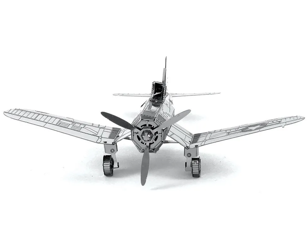 Model Kit Vought F4U Corsair Fighter Aircraft "United States Navy" (Moderate Difficulty) Steel Model by Metal Earth