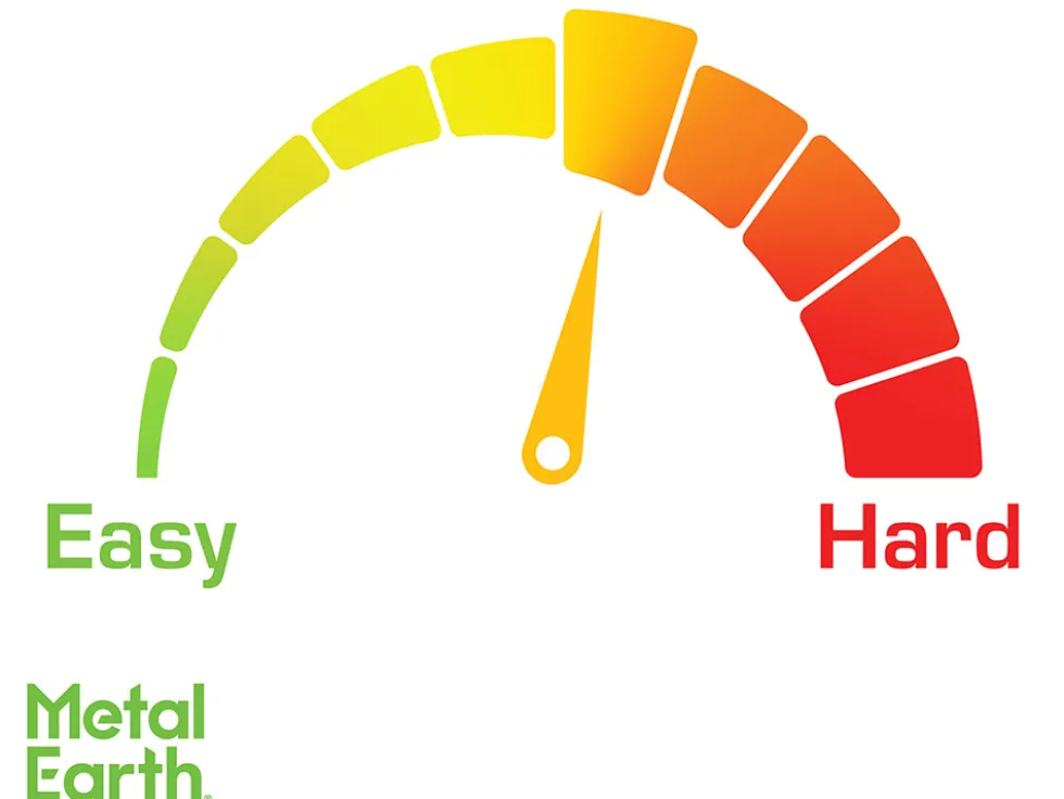 Model Kit Western Star 5700 Truck "Optimus Prime" Blue with Red Flames "Transformers: The Last Knight" (2017) Movie (Moderate Difficulty) Steel Model by Metal Earth