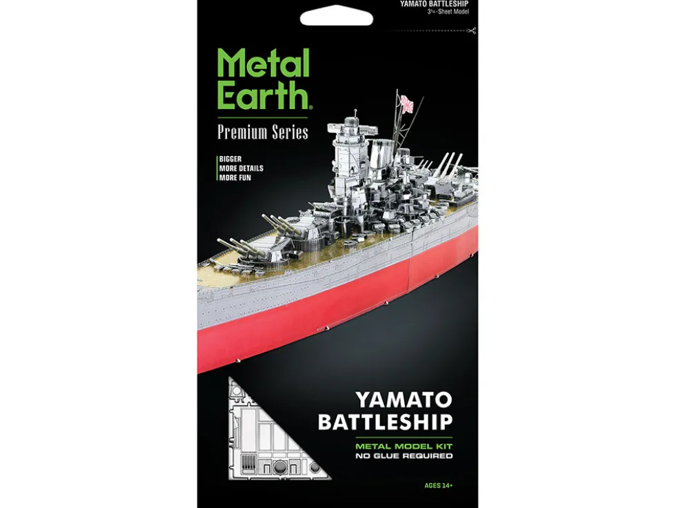 Model Kit Yamato Battleship "Imperial Japanese Navy" (Challenging Difficulty) Steel Model by Metal Earth