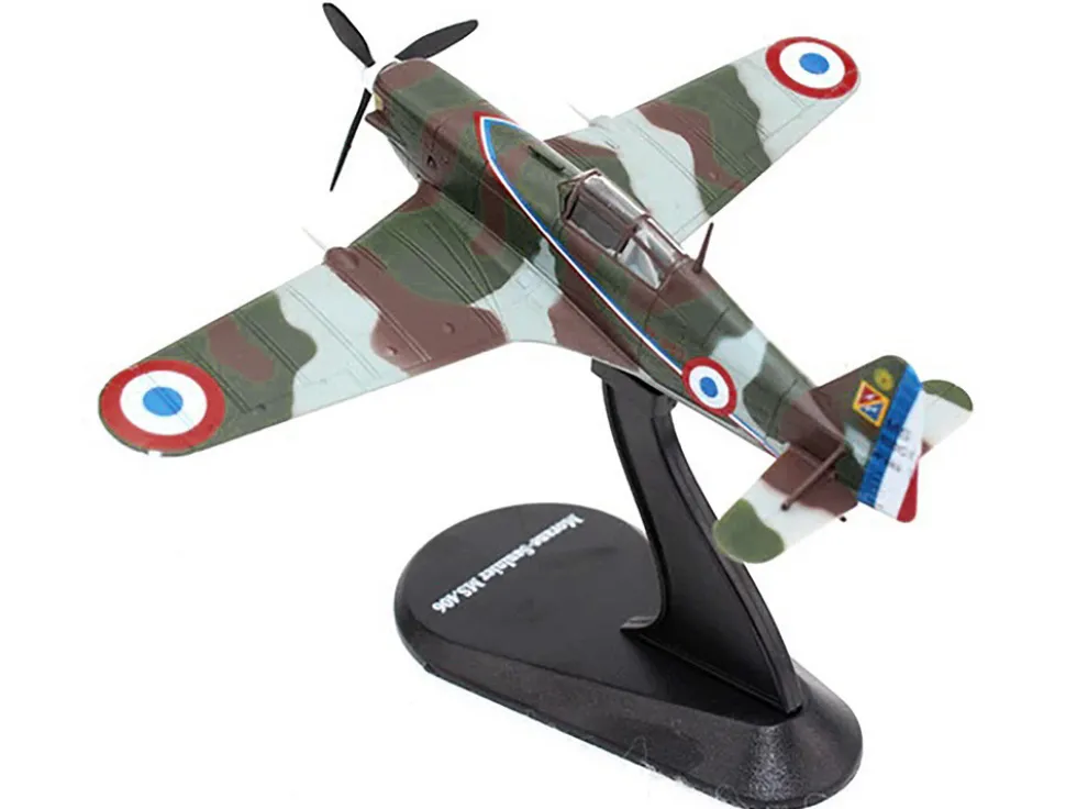 Morane-Saulnier MS.406 Fighter Aircraft "3/4 Escadrille, GC II/3" Armee de l'Air (French Air Force) (1940) "Planes of World War II" Series 1/72 Diecast Model Airplane by Luppa