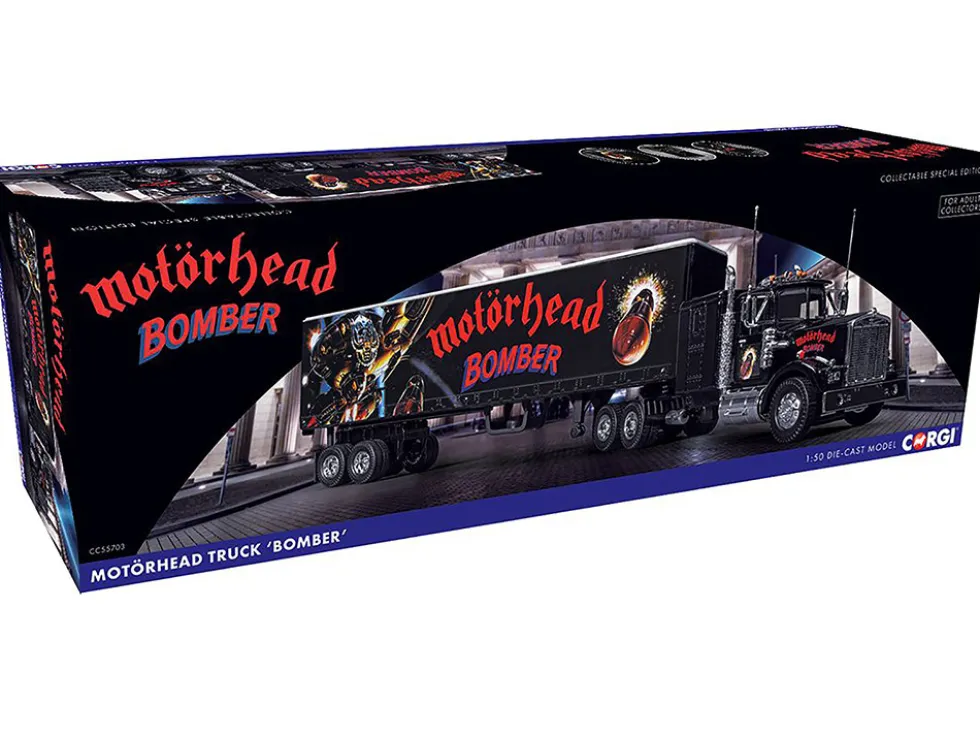 Motorhead Bomber Transport Truck Black 1/50 Diecast Model by Corgi