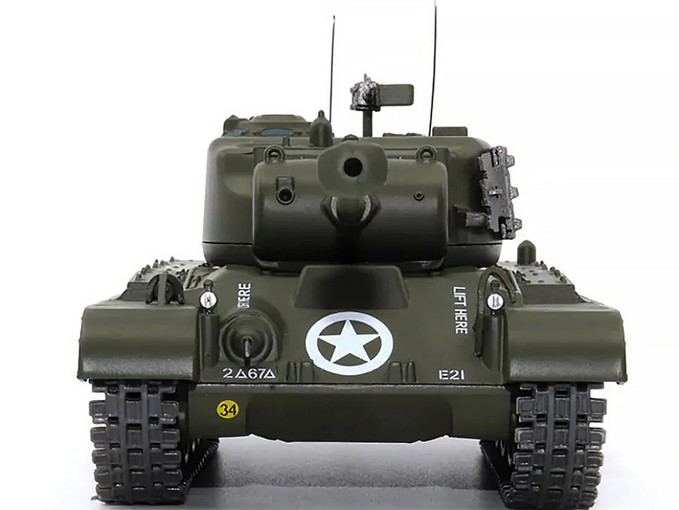 M26 T26E3 Tank U.S.A. 2nd Armored Division Germany April 1945 1/43 Diecast Model AFVs WWII 23194-45