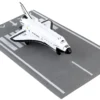 NASA Discovery Space Shuttle White United States with Runway Section Diecast Model Airplane Runway24 RW220