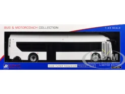 New Flyer Xcelsior Transit Bus Bank White 