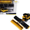 New Holland CR11 Tracked Combine with 16-Row Corn Head and Draper Grain Head Yellow 1/64 Diecast Model by ERTL TOMY