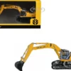 New Holland E 485 B Tracked Excavator Yellow 1/87 (HO) Diecast Model by Promotex