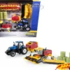 New Holland "Genesis Tractor Haying Set" of 3 pieces "New Holland Agriculture" Series 1/64 Diecast Models by ERTL TOMY