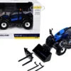 New Holland TH7.42 Telehandler Blue with Extra Tools 1/32 Diecast Model by ERTL TOMY