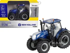 New Holland T7.270 Tractor Blue "Prestige Collection" 1/64 Diecast Model by ERTL TOMY