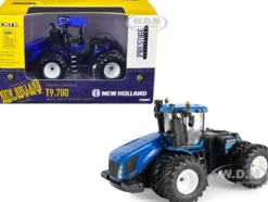 New Holland T9.700 Tractor Dual Wheels Blue AVEC PLM Intelligence 1/64 Diecast Model ERTL TOMY 13960