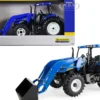 New Holland T6070 Tractor Loader Blue New Holland Agriculture Series 1/16 Diecast Model ERTL TOMY 13988