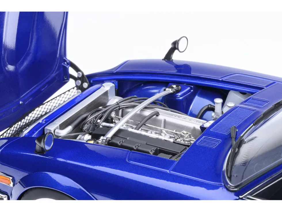 Nissan Fairlady Z RHD (Right Hand Drive) "Akuma No Z" Blue Metallic "Wangan Midnight - Comic #1 Version" Manga 1/18 Model Car by Autoart