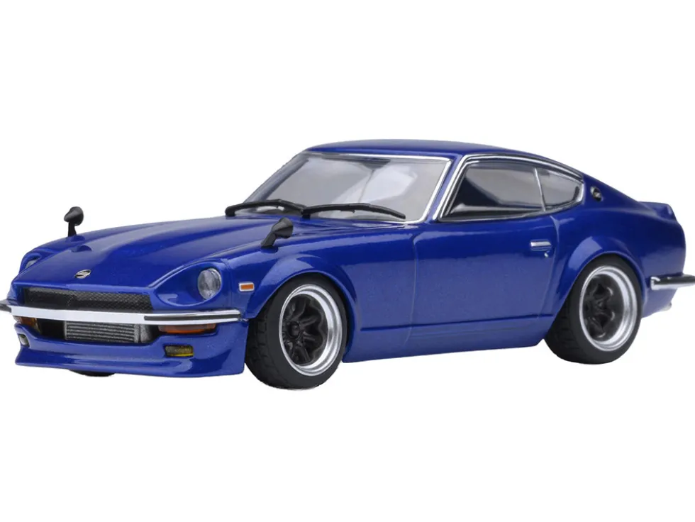 Nissan Fairlady Z RHD (Right Hand Drive) "Akuma No Z" Blue Metallic "Wangan Midnight - Comic #1 Version" Manga 1/64 Model Car by Autoart