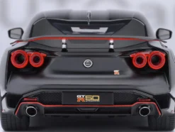 Nissan GT-R50 By ItalDesign Black and Matt Black 1/18 Model Car by Autoart