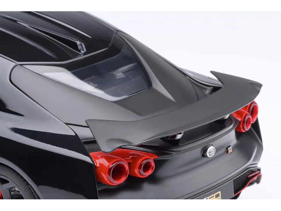 Nissan GT-R50 By ItalDesign Black and Matt Black 1/18 Model Car by Autoart
