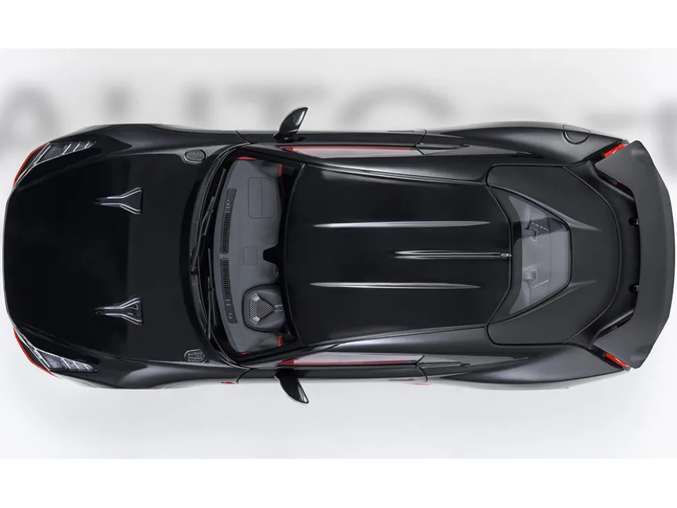 Nissan GT-R50 By ItalDesign Black and Matt Black 1/18 Model Car by Autoart