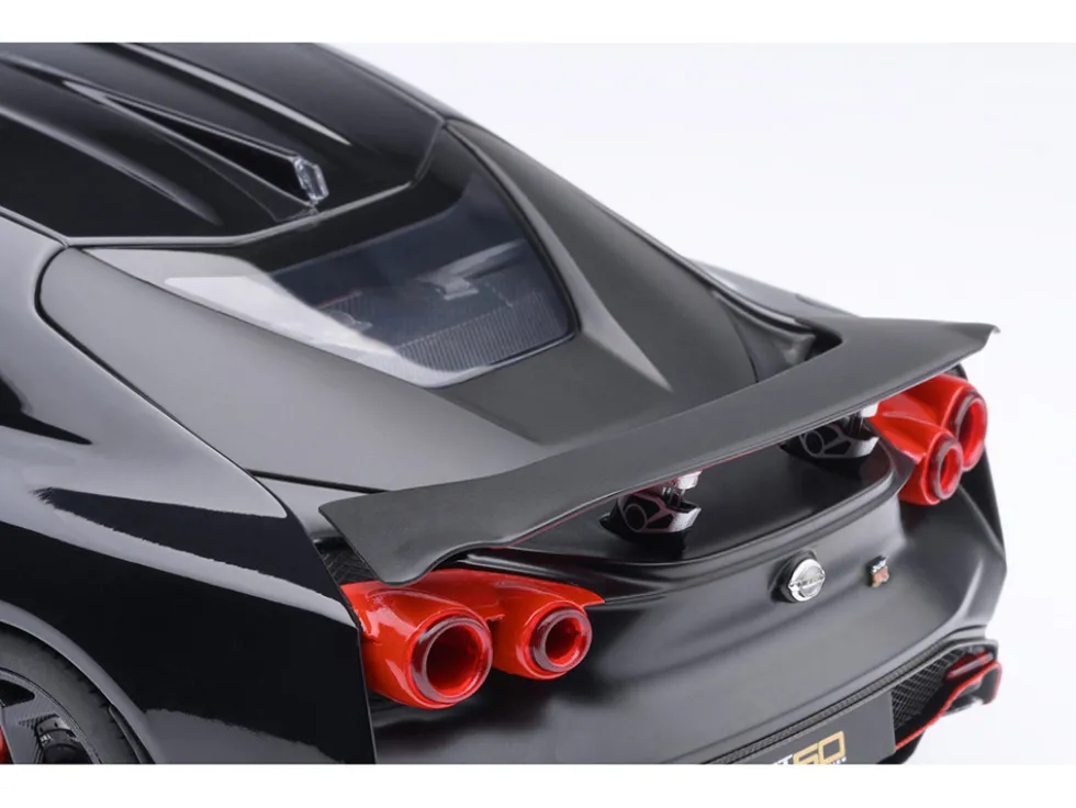 Nissan GT-R50 By ItalDesign Black and Matt Black 1/18 Model Car by Autoart