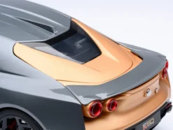 Nissan GT-R50 By ItalDesign "Goodwood Version" Liquid Kinetic Gray Metallic with Gold Accents 1/18 Model Car by Autoart