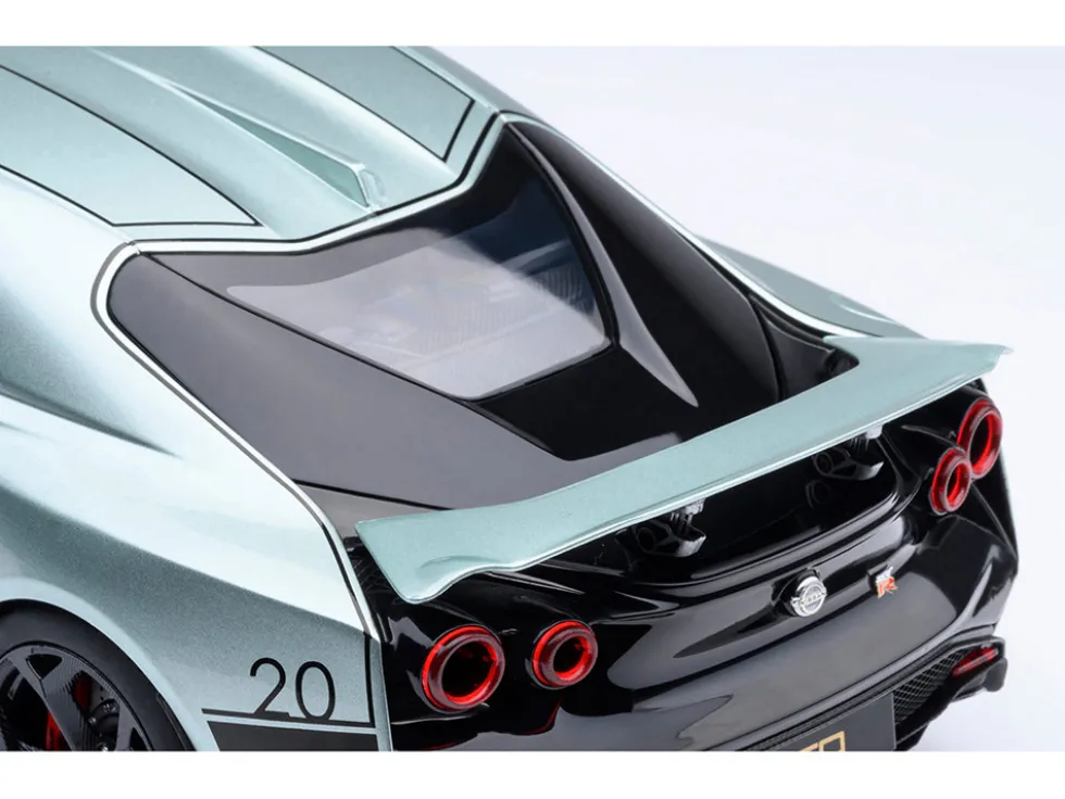Nissan GT-R50 By ItalDesign Green Metallic and Black 1/18 Model Car by Autoart