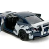 2009 Nissan GT-R (R35) Ben Sopra Dark Blue with Graphics "Godzilla" "Hollywood Rides" Series 1/32 Diecast Model Car by Jada