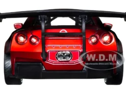 2009 Nissan GT-R R35 Candy Red Red Ranger Diecast Figurine Power Rangers 1/24 Diecast Model Car Jada 31908